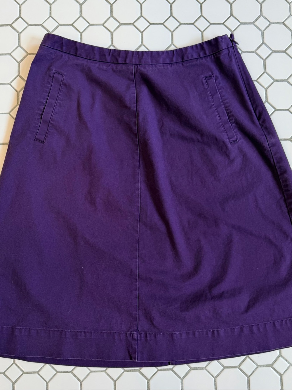 Boden Deep Purple A‑Line Skirt